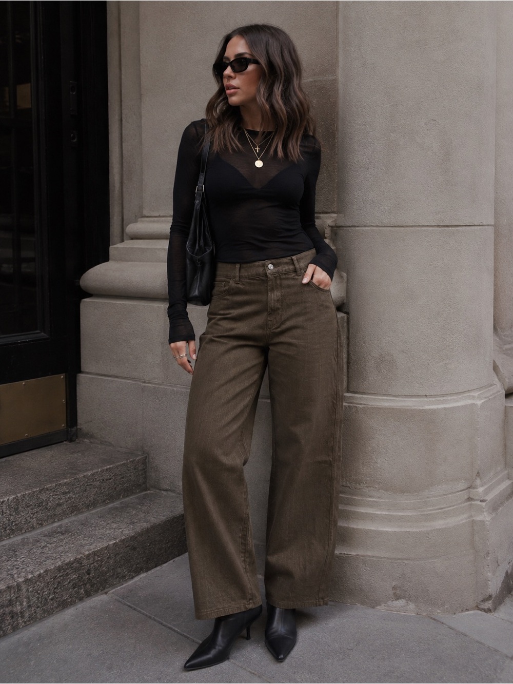 NWOT | Zara Wide Leg High-Rise Pants